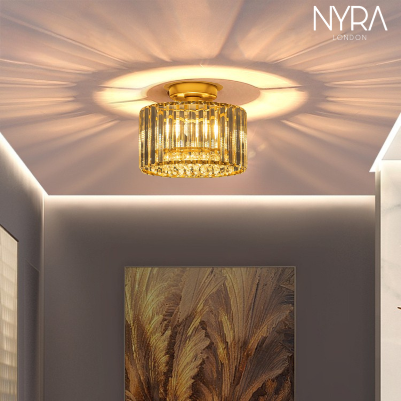Novara Crystal Brass Chandelier
