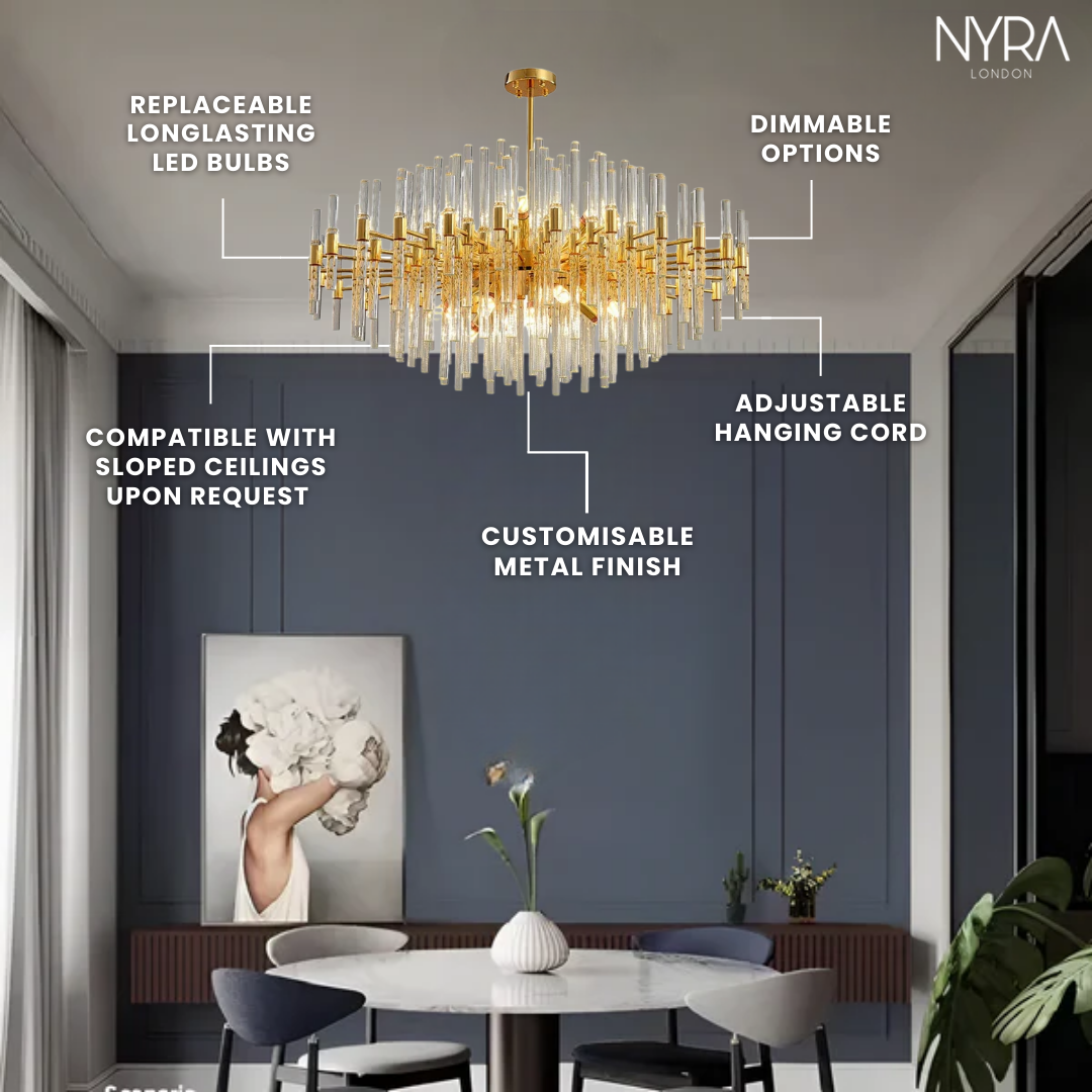 Crystal Vertex Chandelier