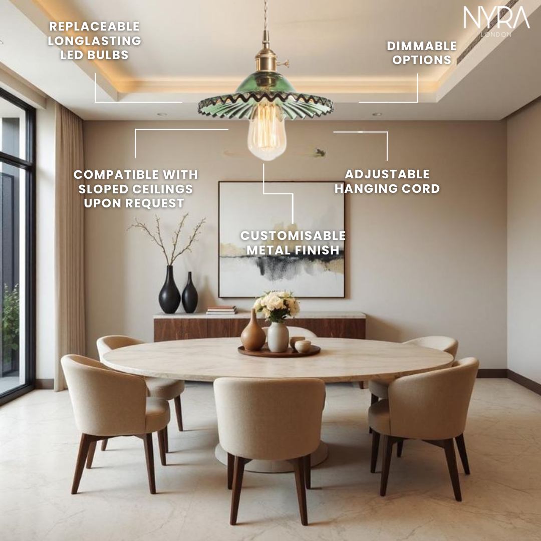 Braided York Glass Pendant