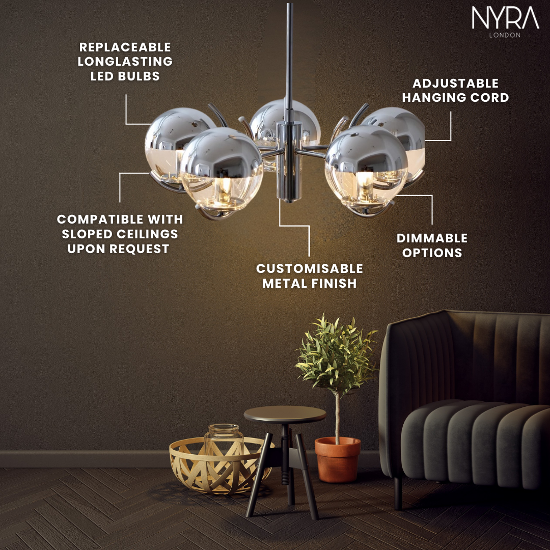 Lunar Eclipse Ball Chandelier