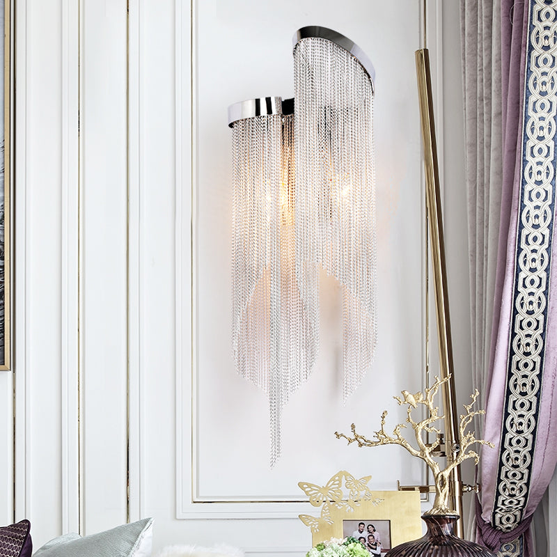 Cascadia Chain Tassel Wall Sconce