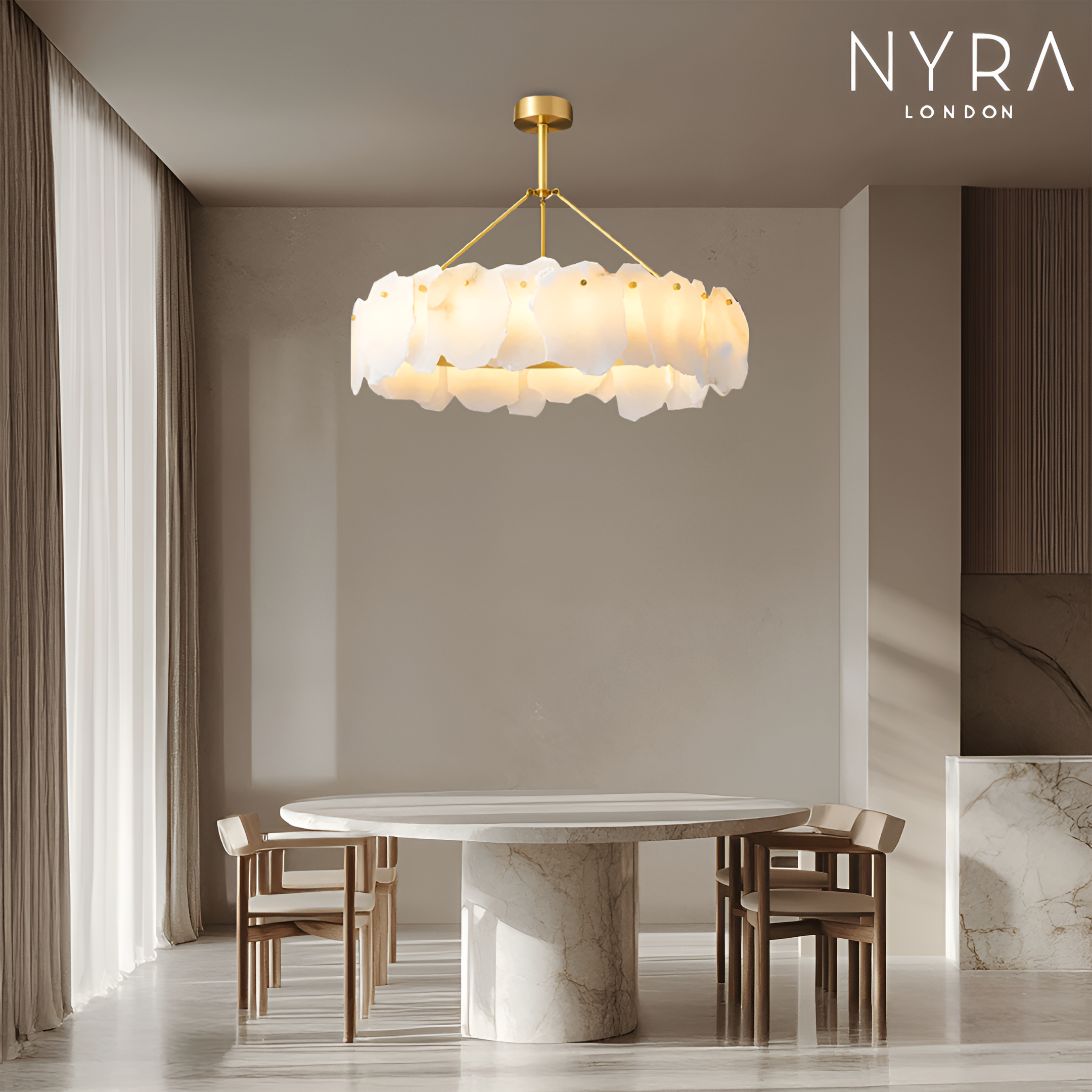 Arabella Marble Ceiling Chandelier
