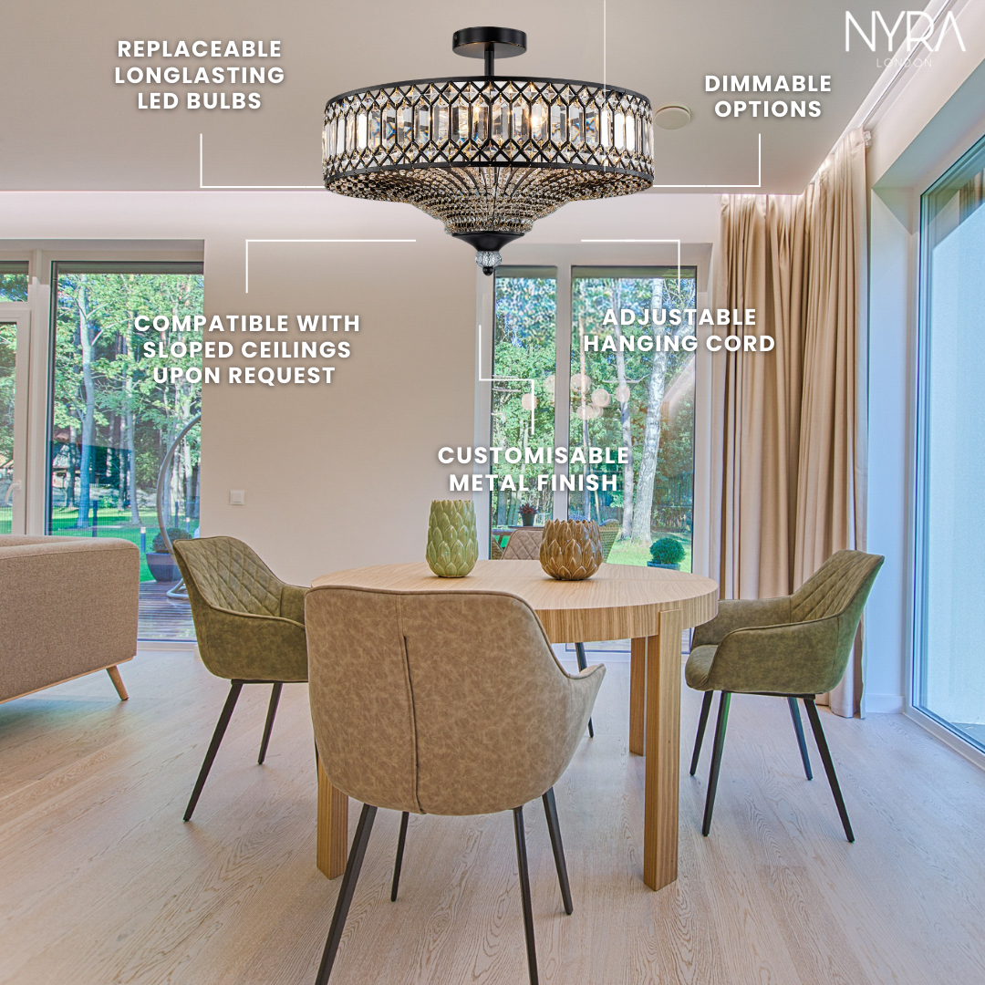 Sienna Crystal Round Chandeliers