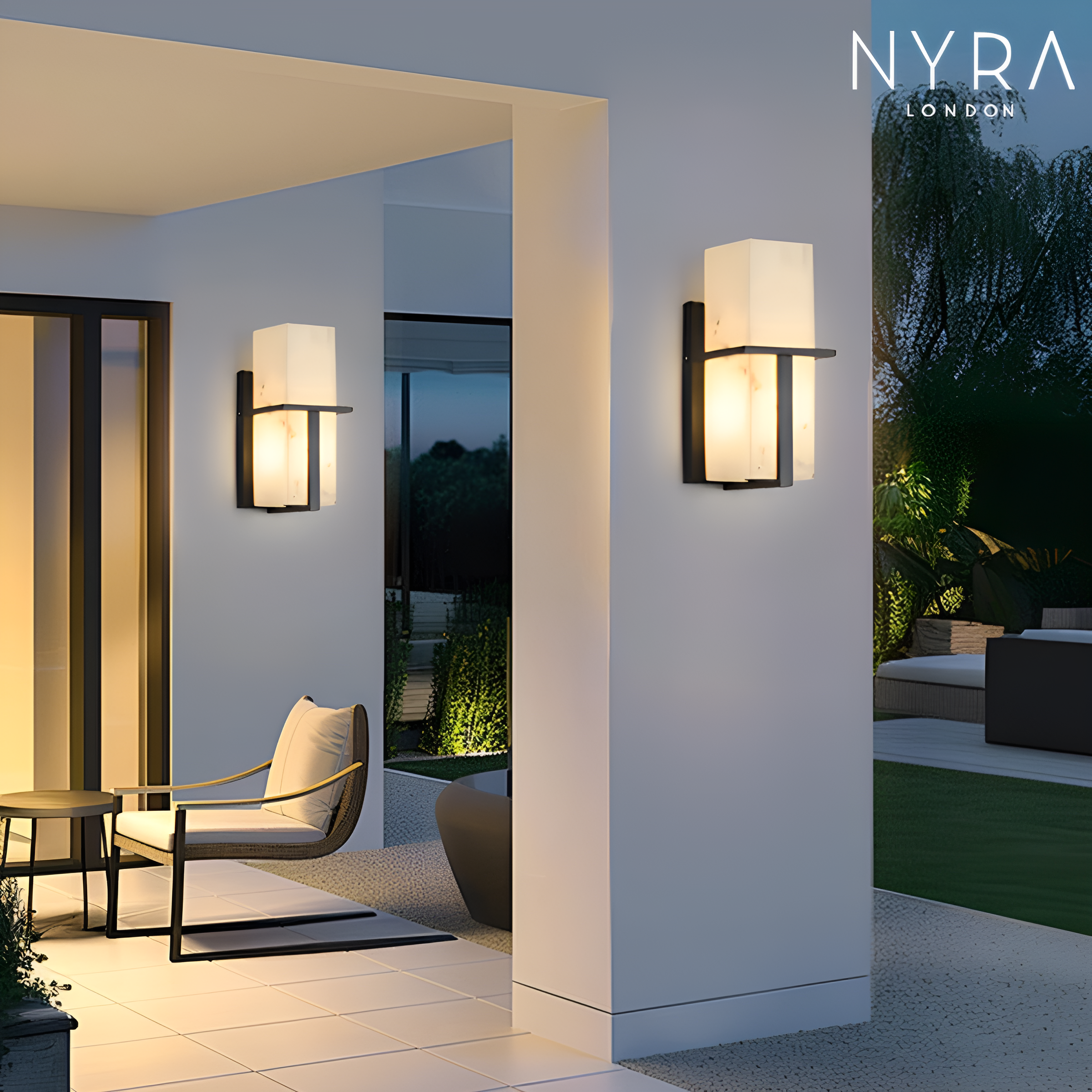 Arlen Outdoor Marble Wall Light