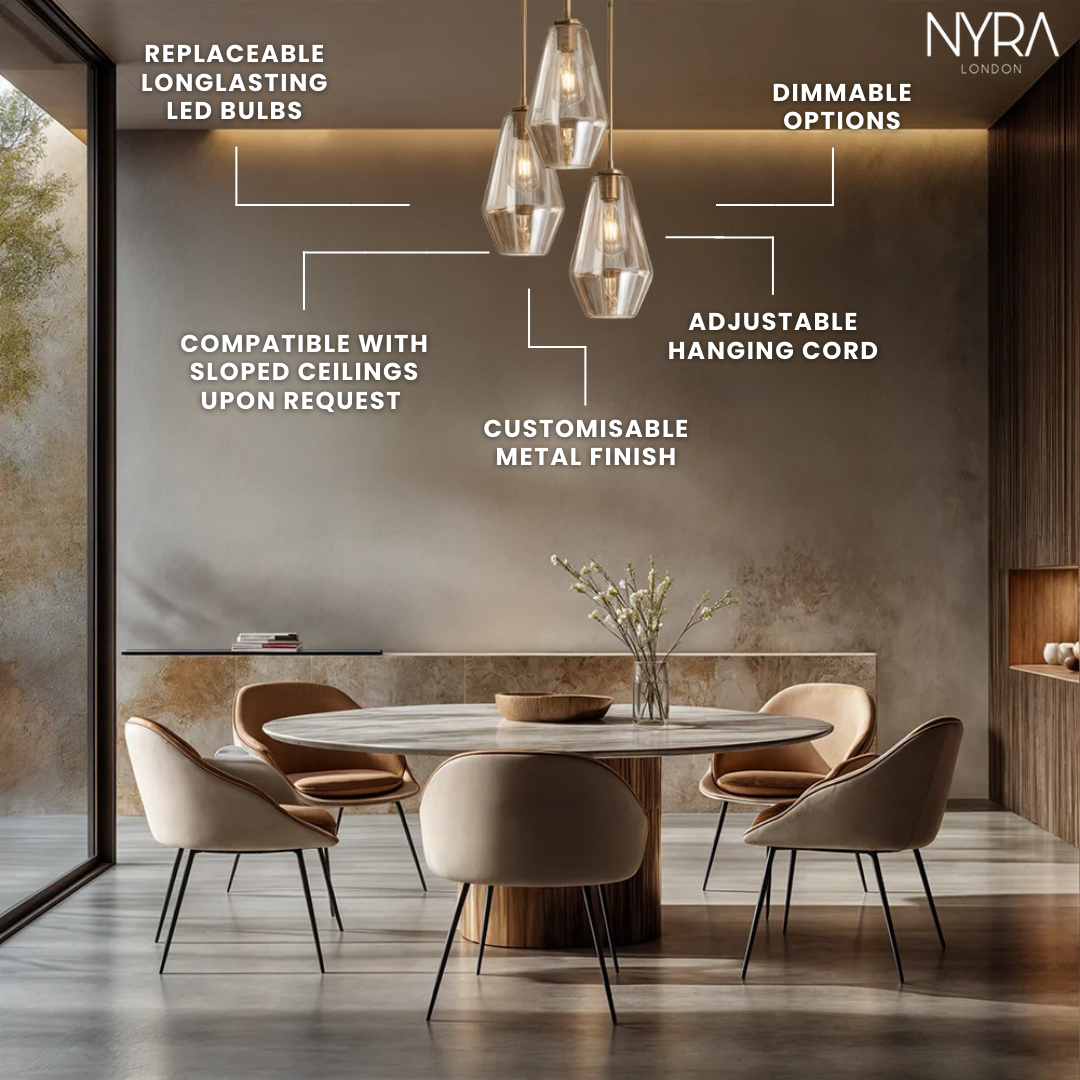 Monica Designer Glass Pendant