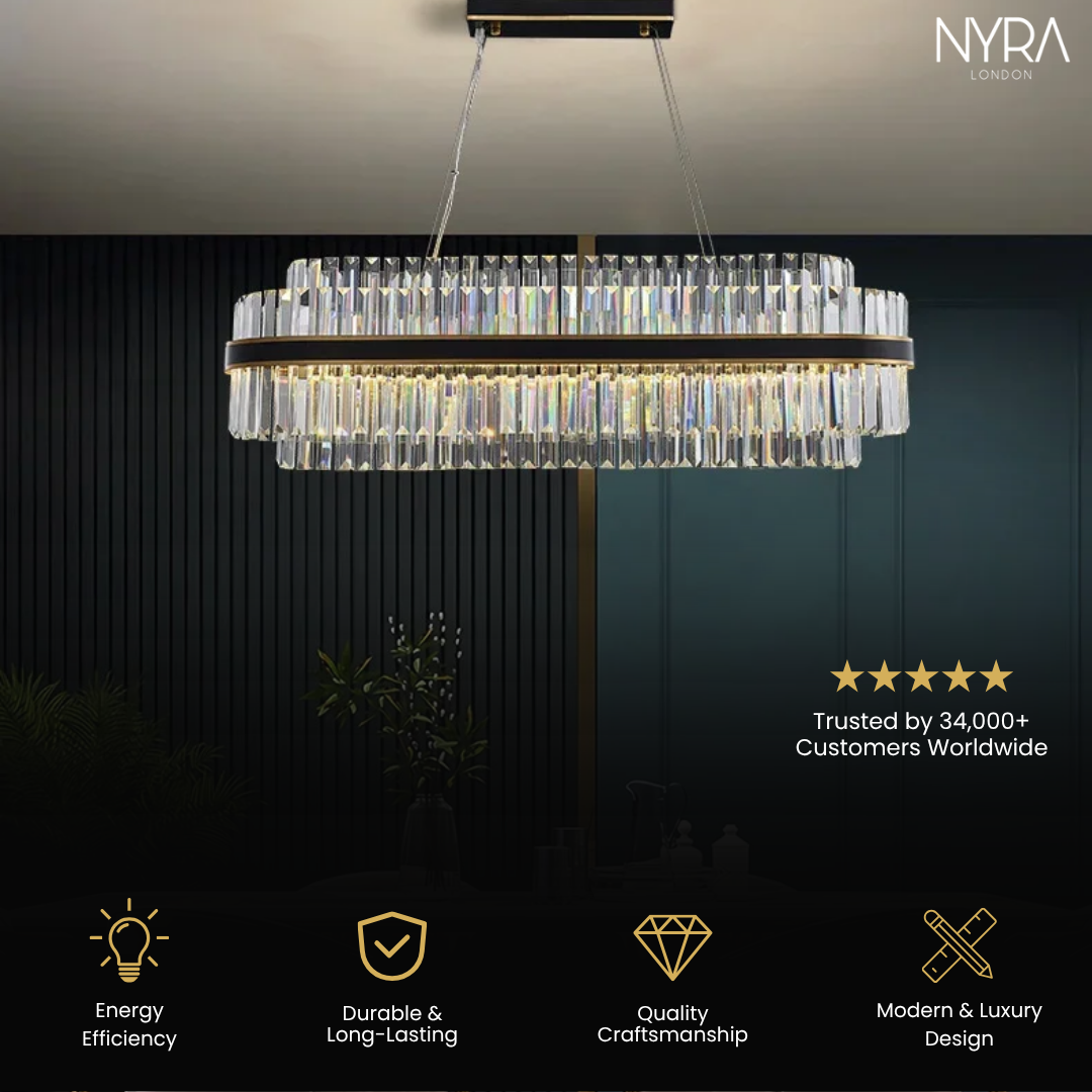 Oryx Rectangle Crystal Chandeliers