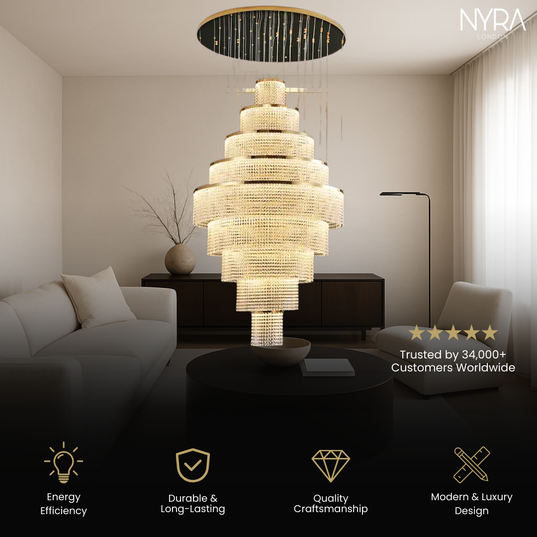 Melanie Crystal Ring Chandelier