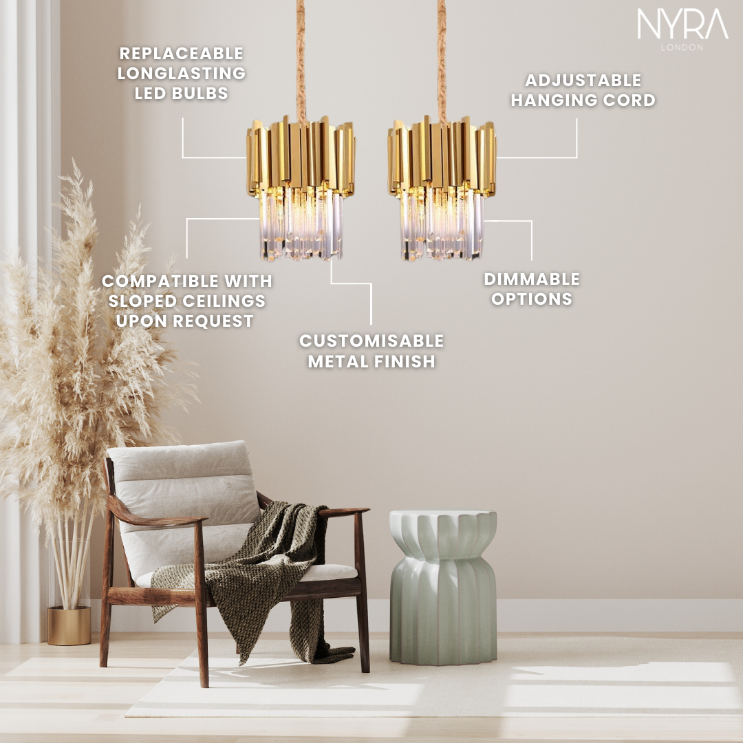 Elizabeth Crystal Pendants