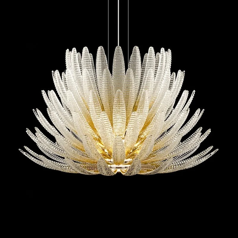 Milan Flowers Glass Chandelier