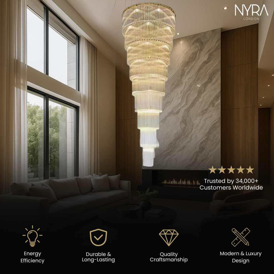 Xenara Large Crystal Chandelier