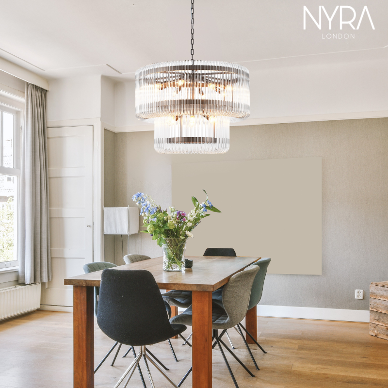 Exquisha 2-Tiered Crystal Chandelier