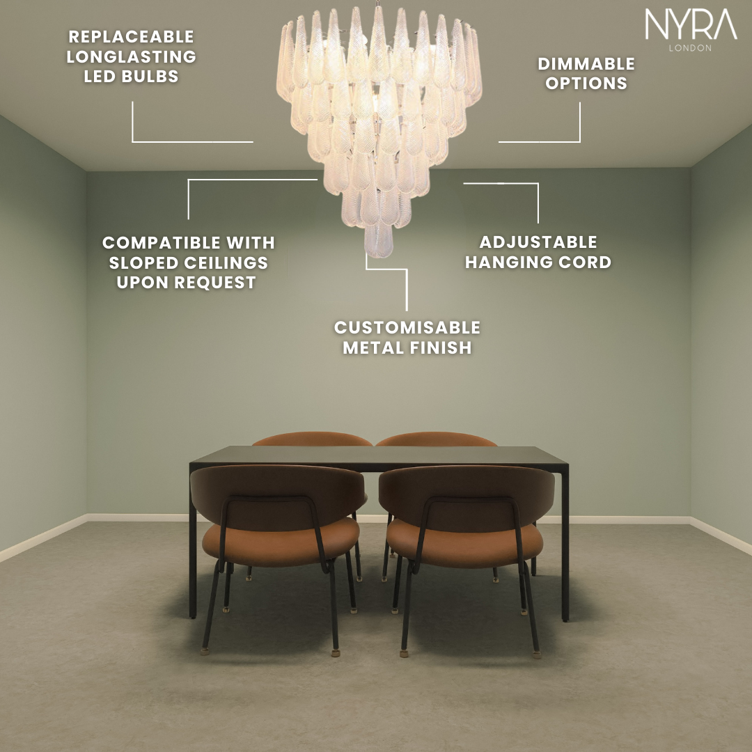 Frosted Veil Snowfall Chandelier