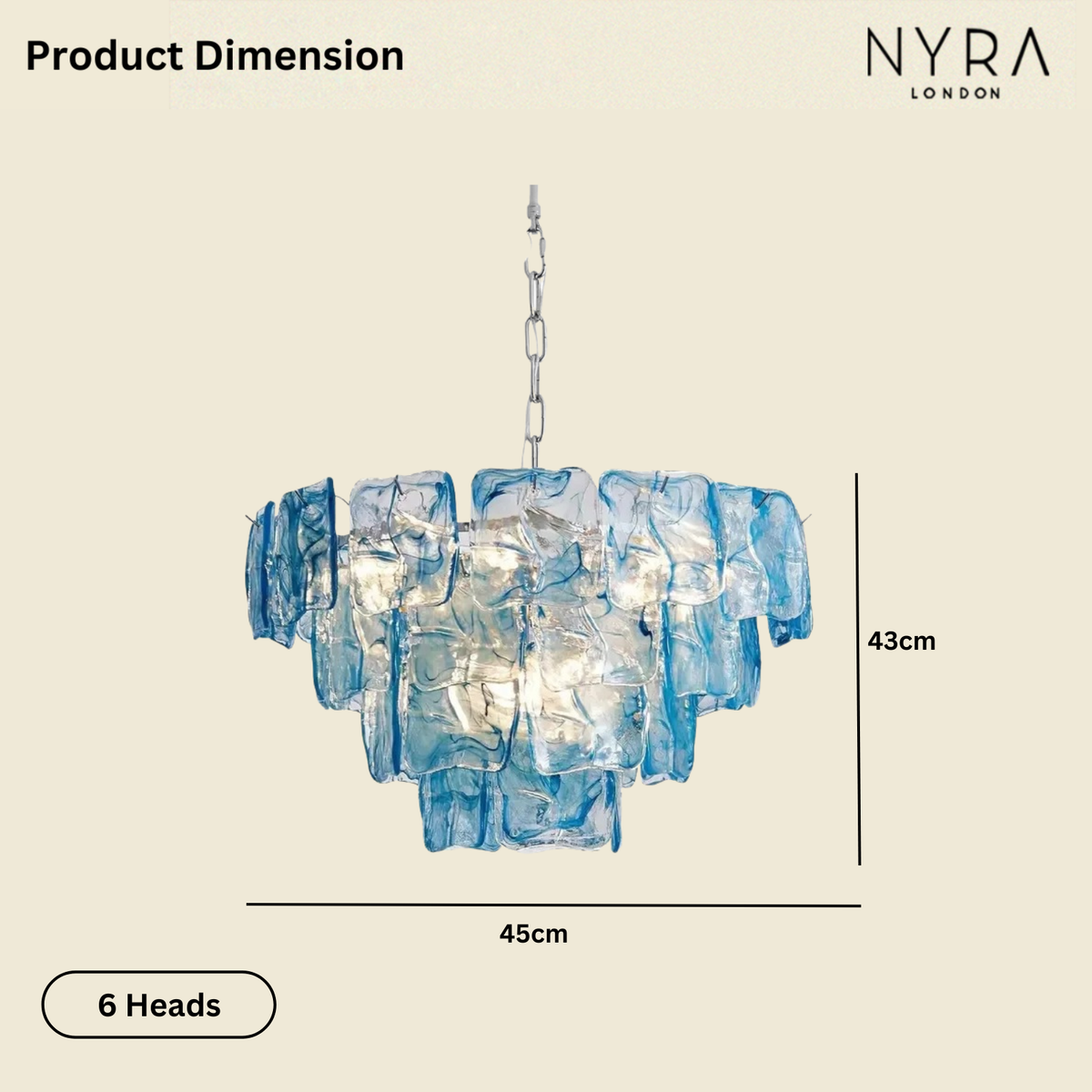 Niva Glass Chandelier
