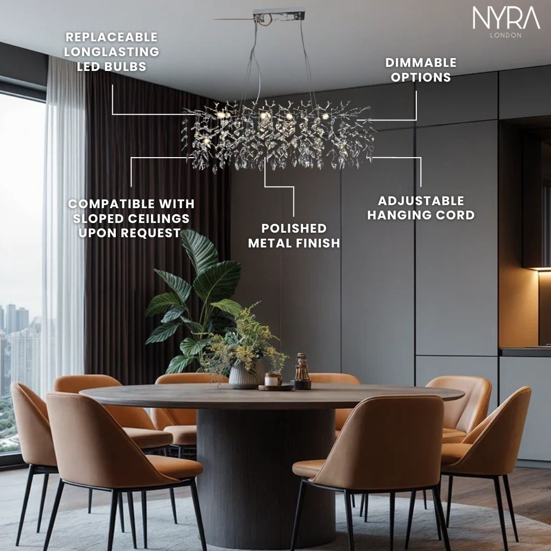 NYRA Chrome Branch Chandelier
