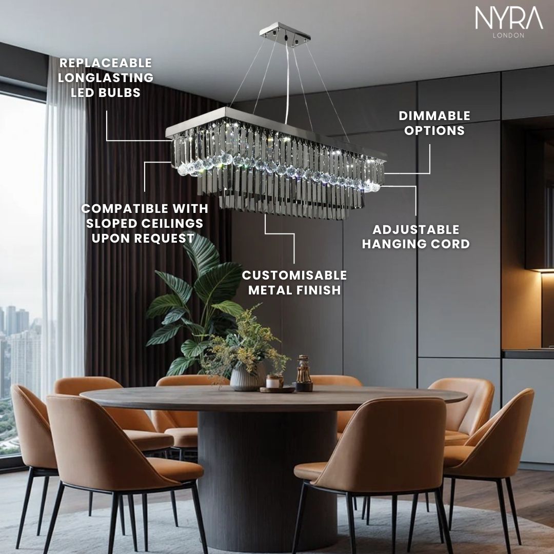 Katie Black Crystal Chandelier