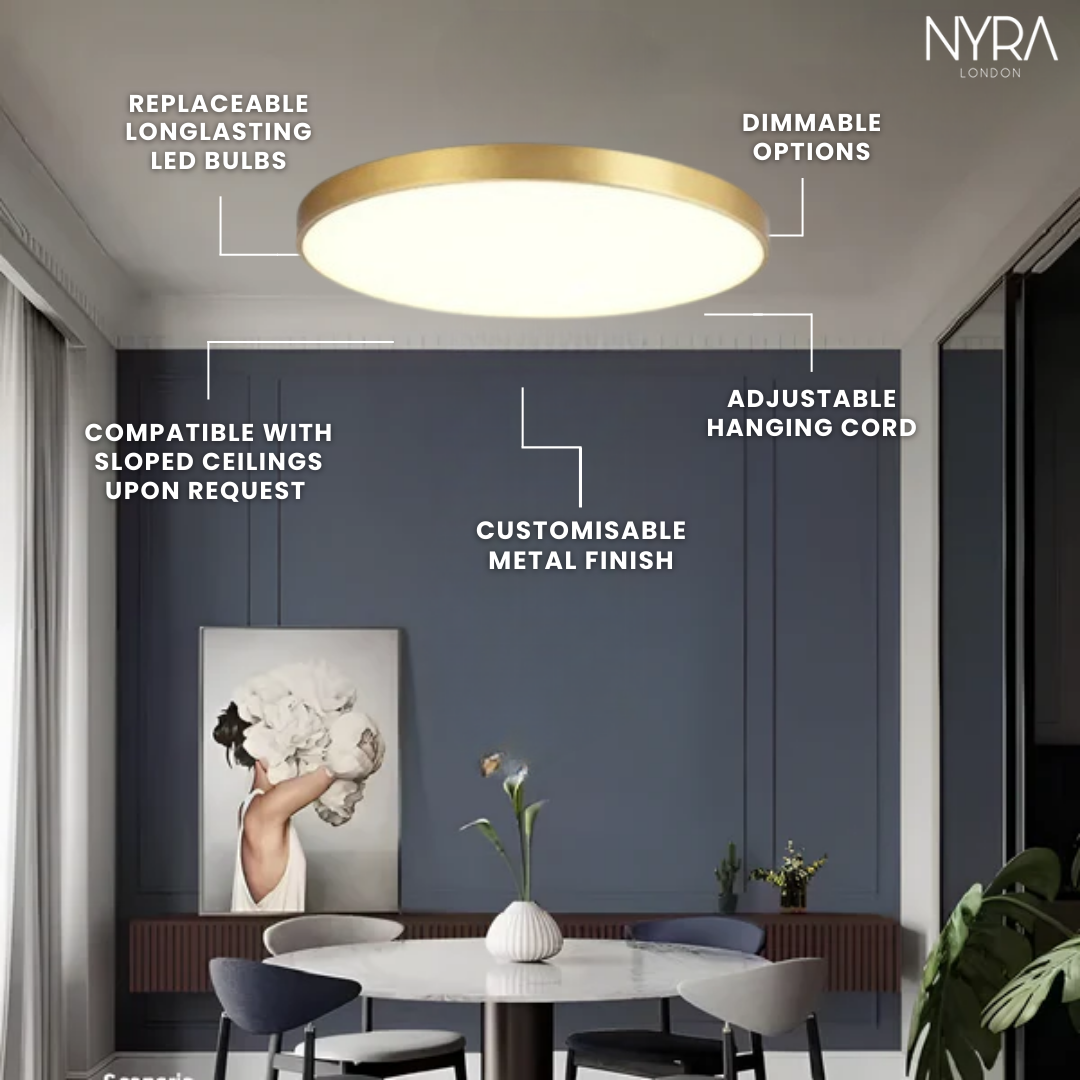 Elara Copper Ceiling Lamp