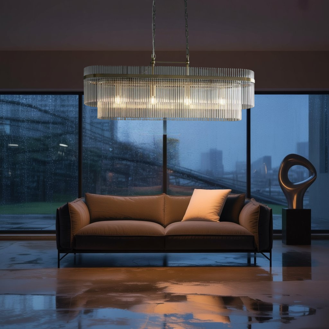 Astralis Rectangular Tube Chandelier