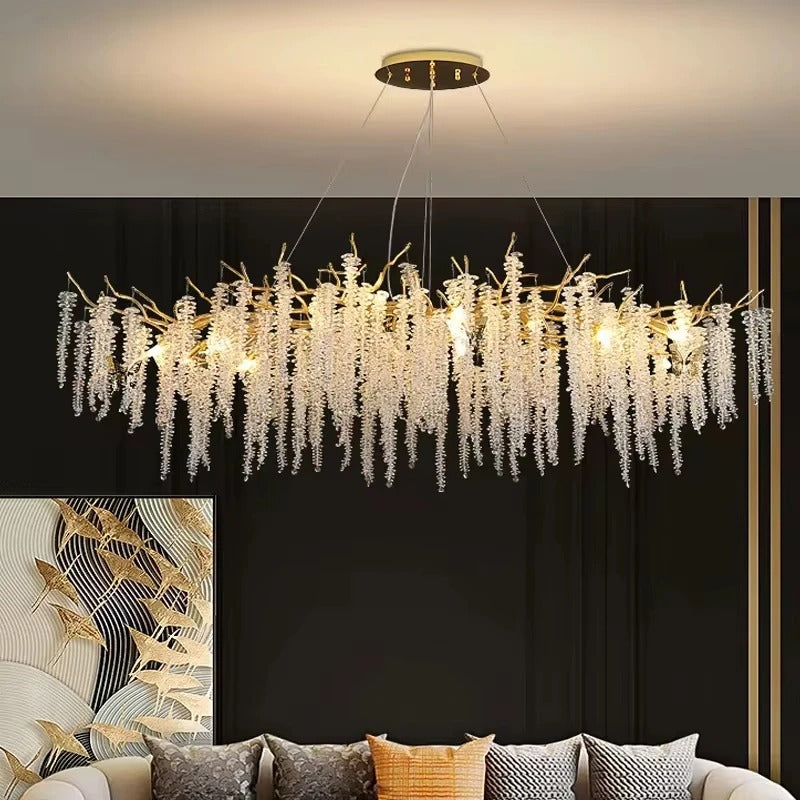 NYRA Tree Branch Crystal Chandelier