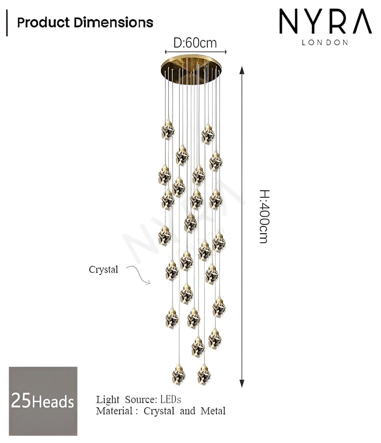 Elodie Crystal Chandelier