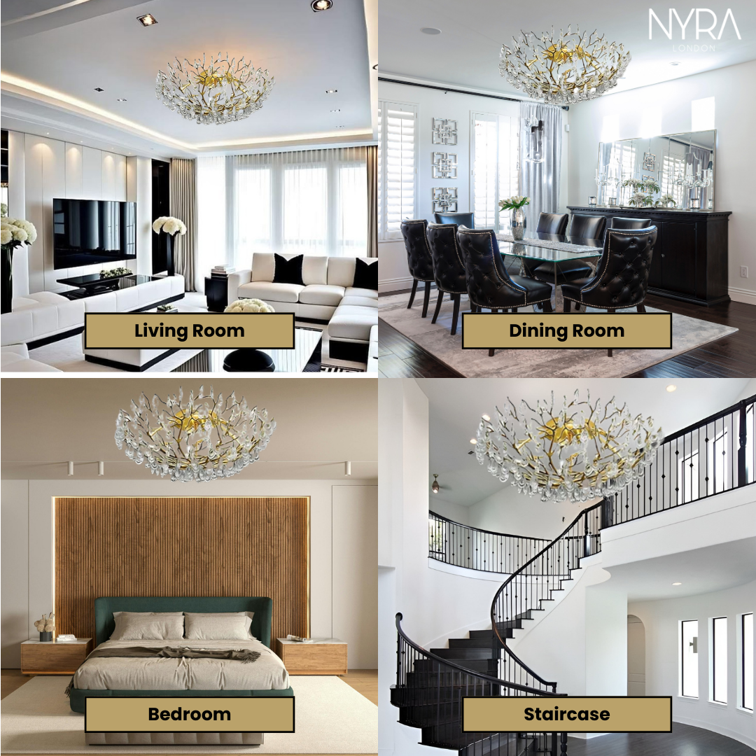 Selina Crystal Ceiling Lamp