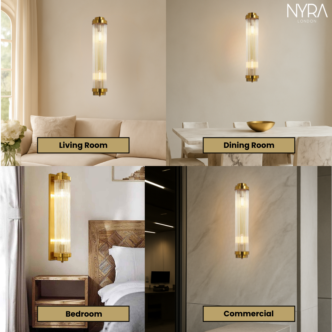 Golden Glow Crystal Fixture