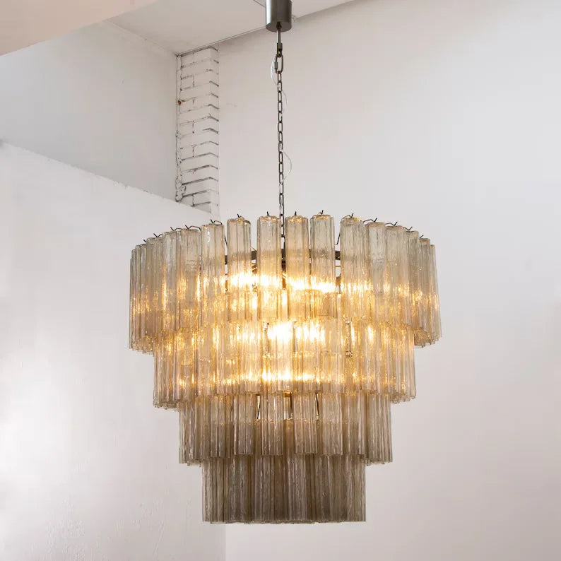 Kosta Smoke Glass Chandelier