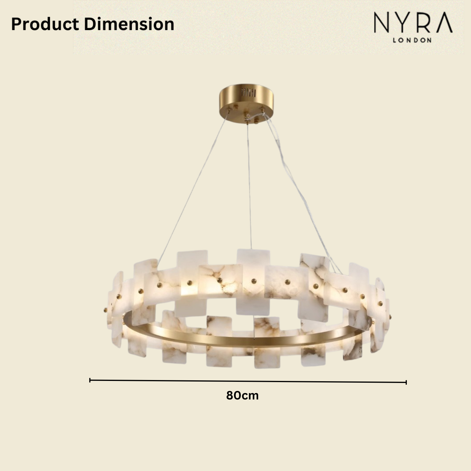 Marvion Spanish Marble Chandelier