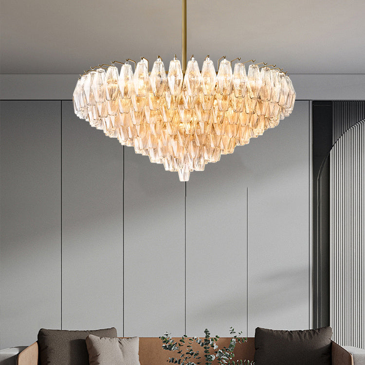 Madelyn Glass Round Chandelier
