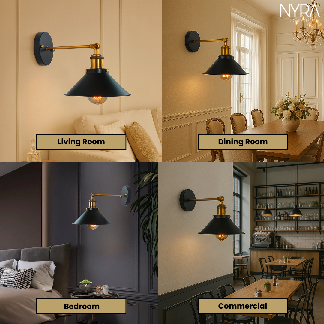 Hunter Industrial Wall Lamp