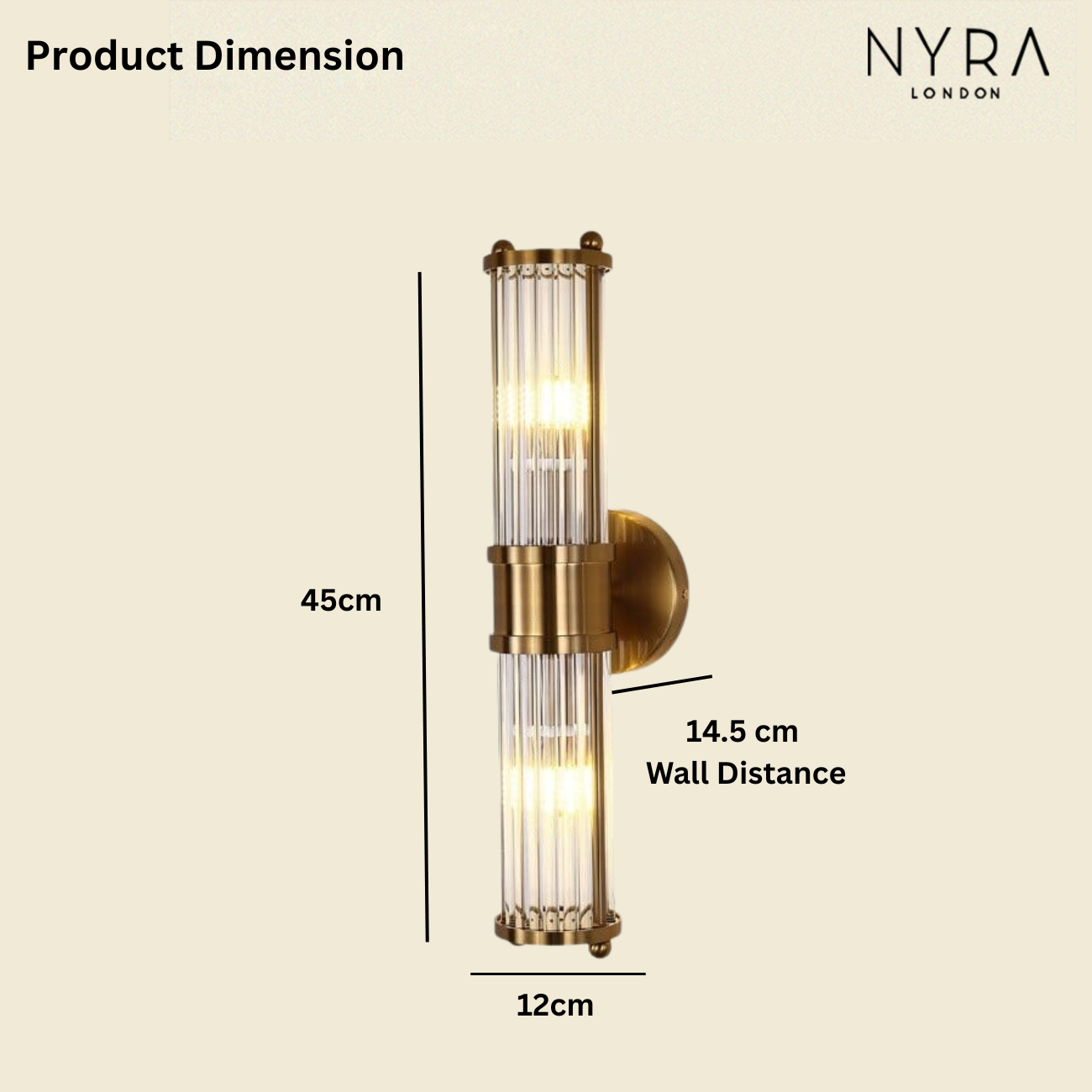 Bambi Crystal Wall Lamp