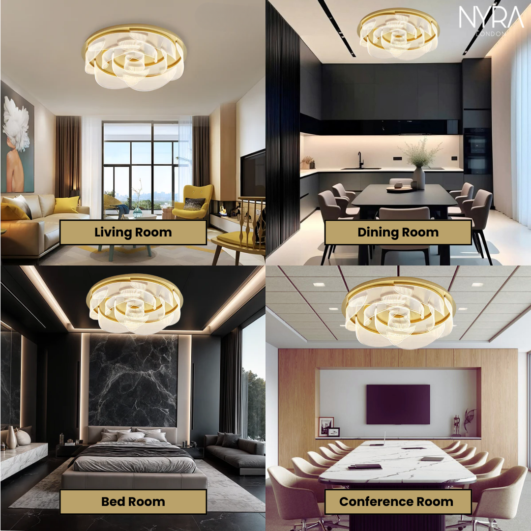 Minimalist Petal Ceiling Chandelier