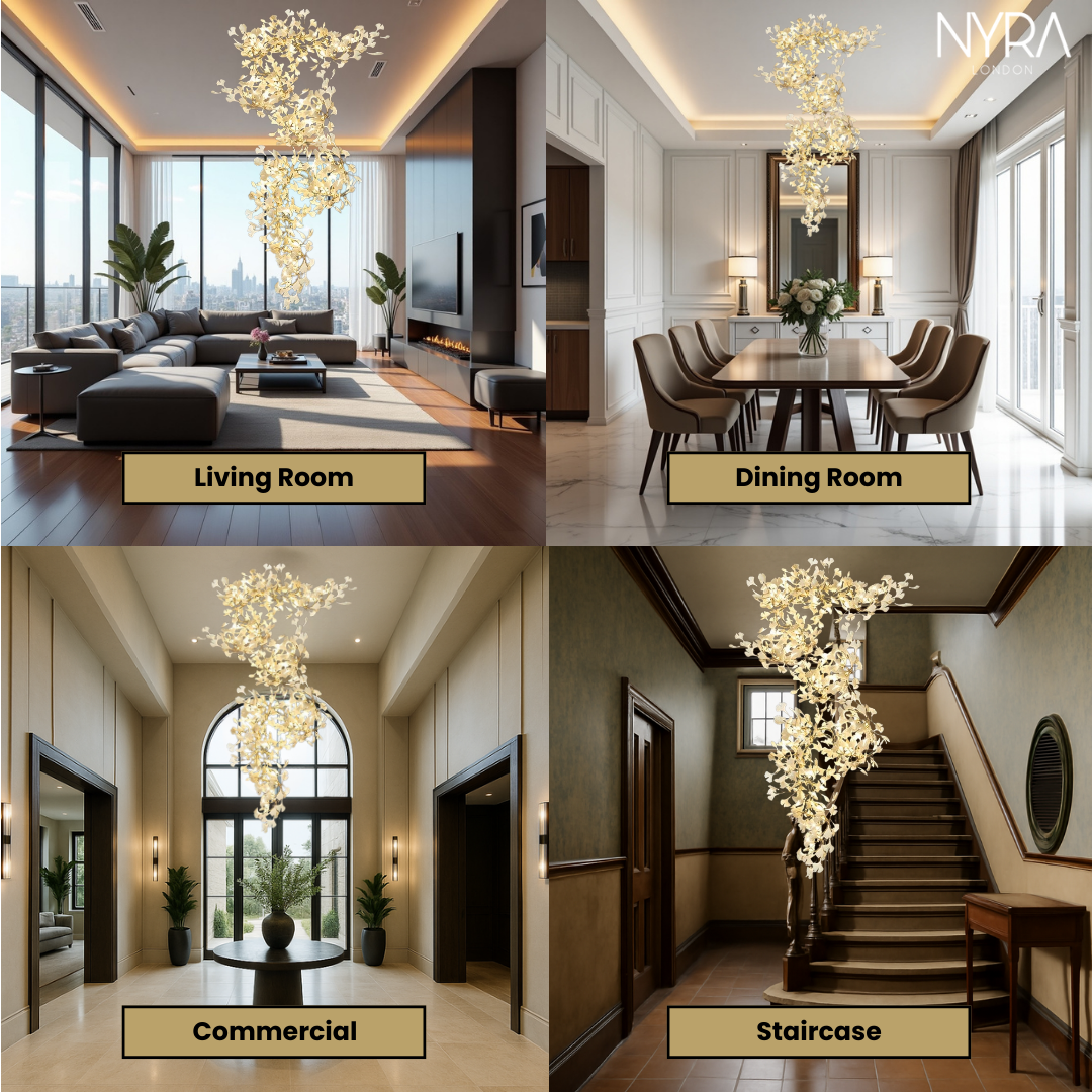 Ginkgo Leaf Chandelier