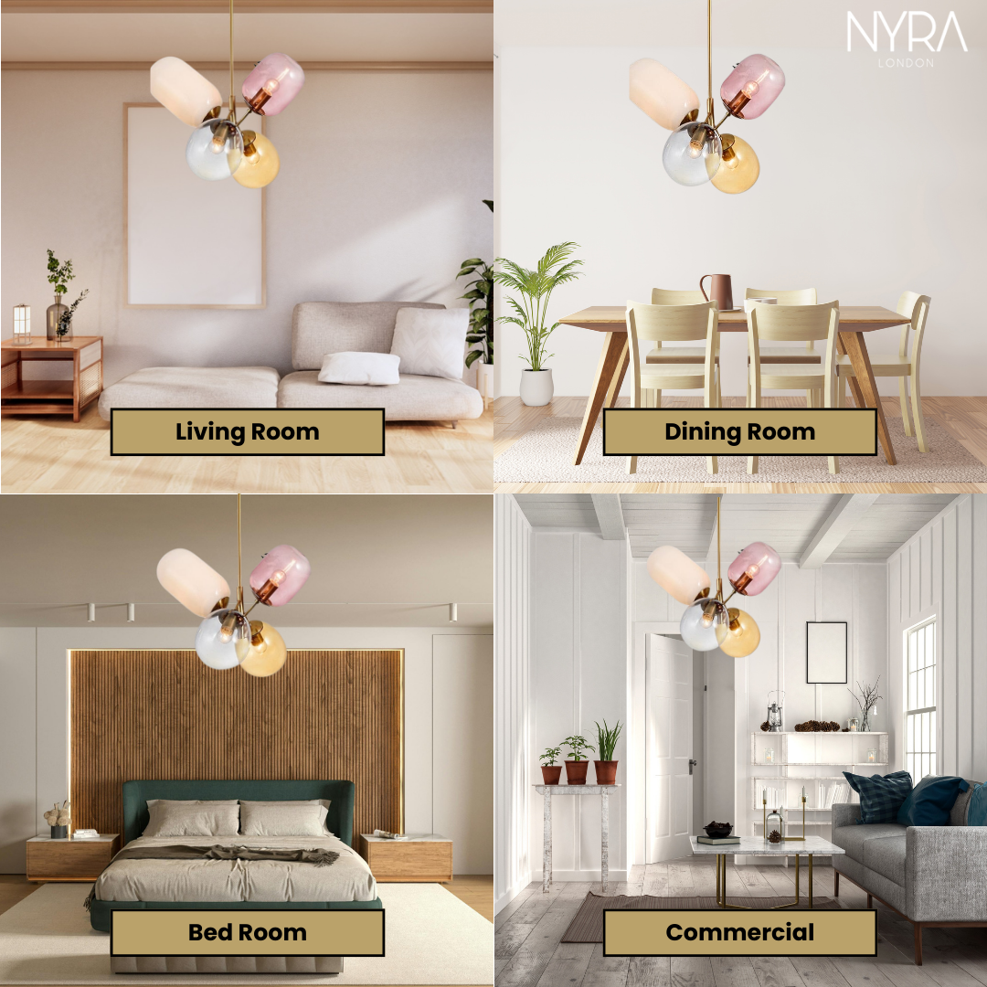 Postmodern Glass Pendant