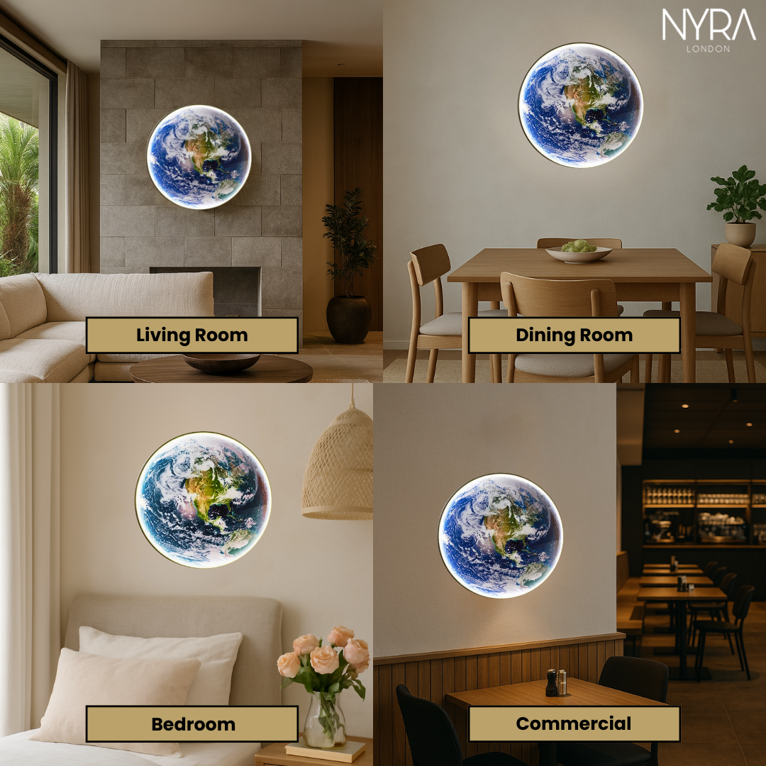 The Earth LED wall lamp