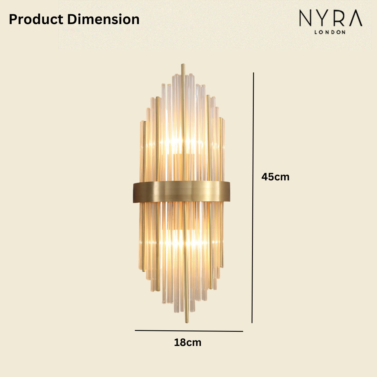 Regalia Majestic Crystal wall light