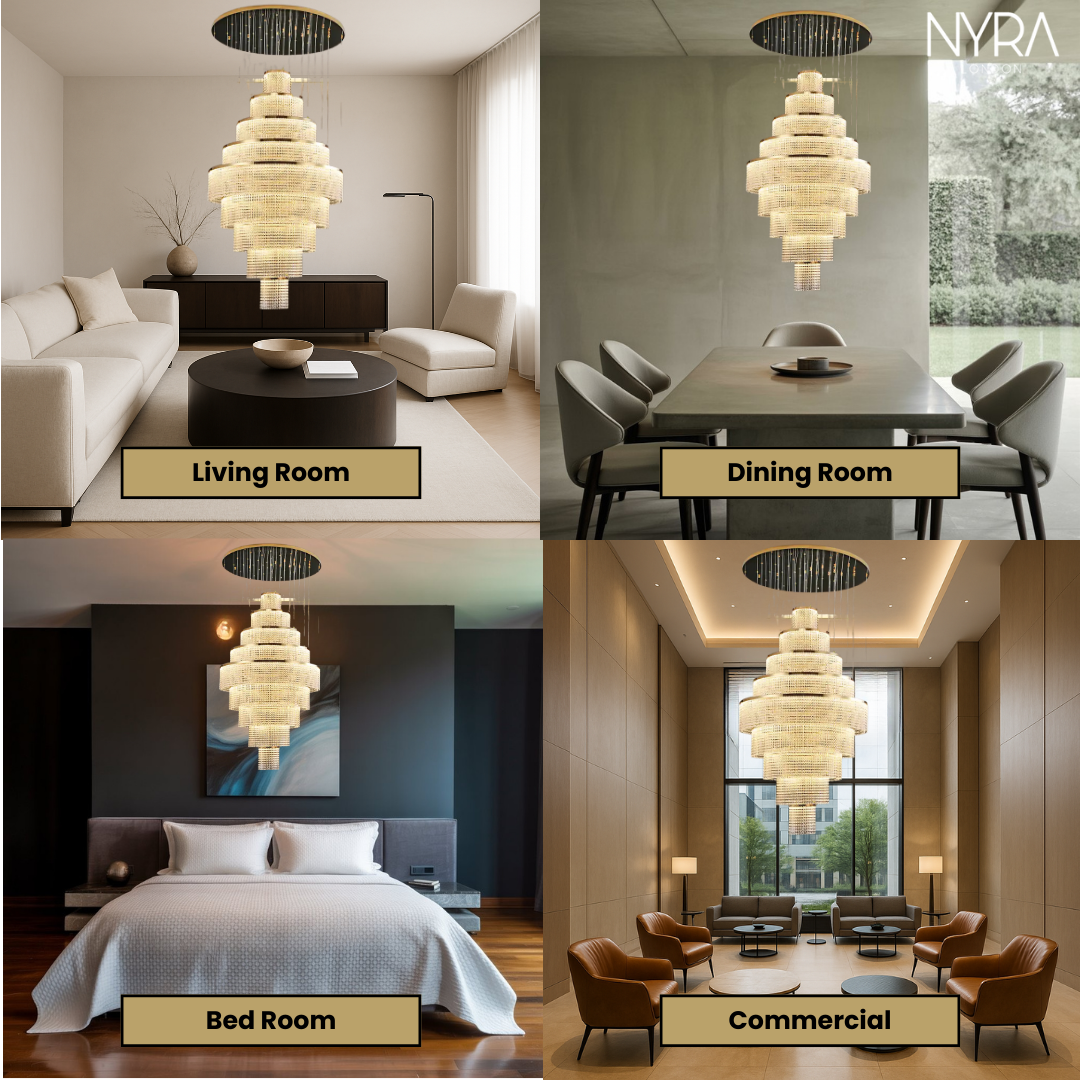 Melanie Crystal Ring Chandelier