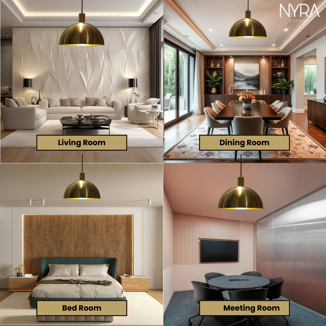 NYRA Brass Pendant Light