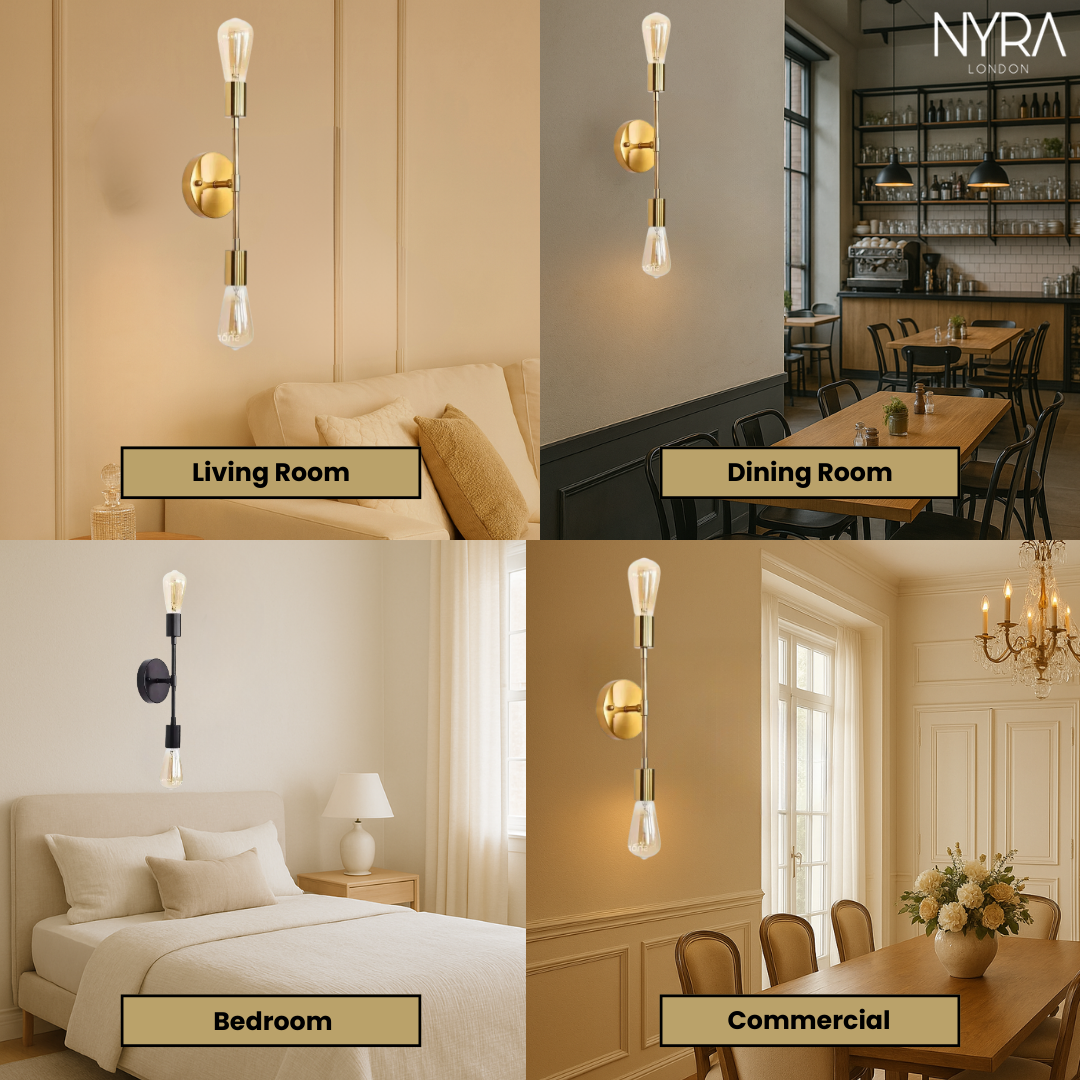 LuxeLine Twin Sconce
