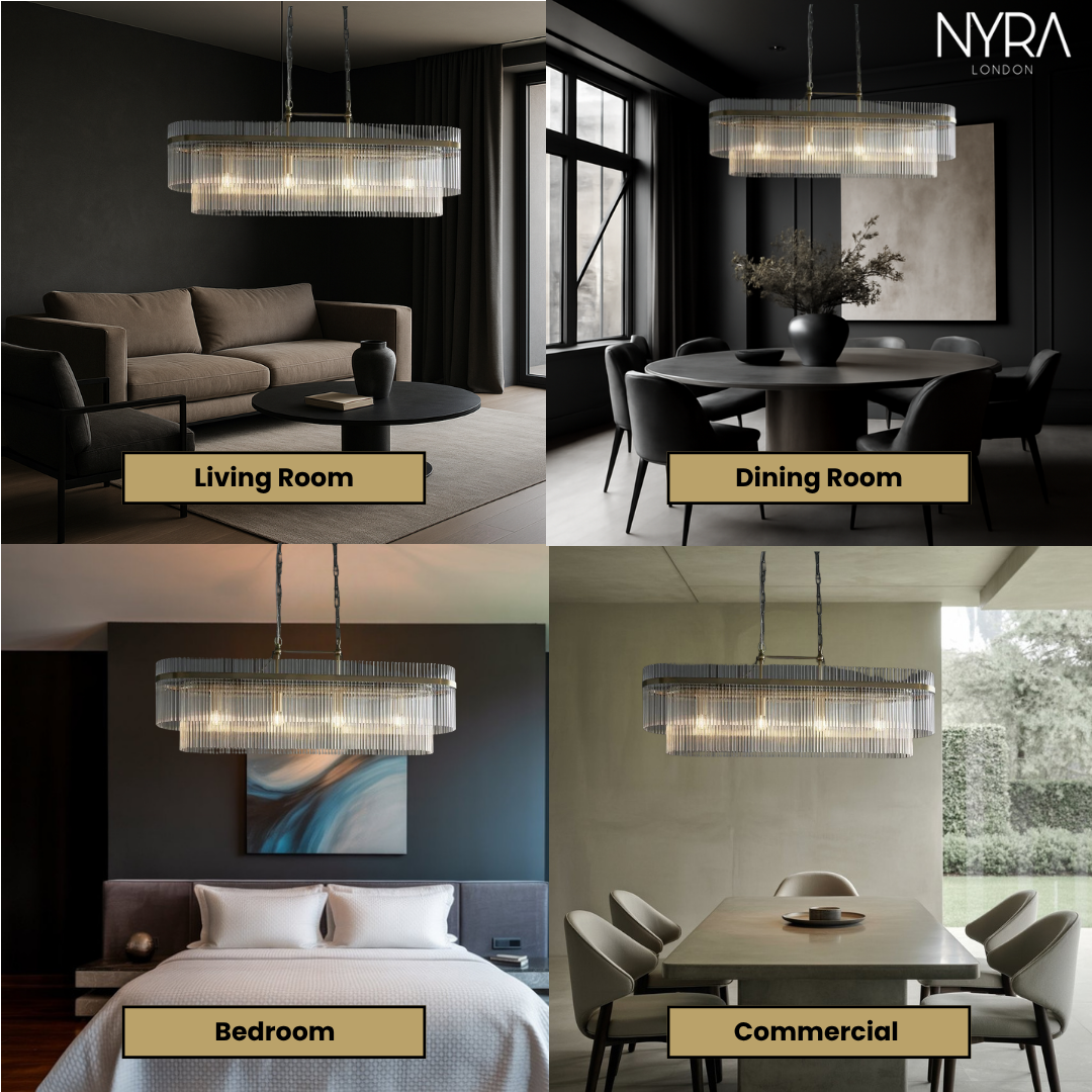 Astralis Rectangular Tube Chandelier