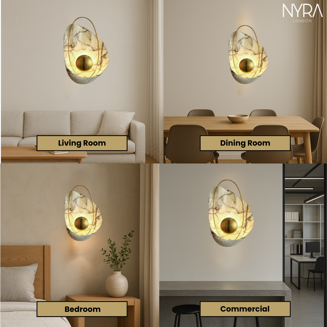 Luxury Imitation Marble Wall Lamp