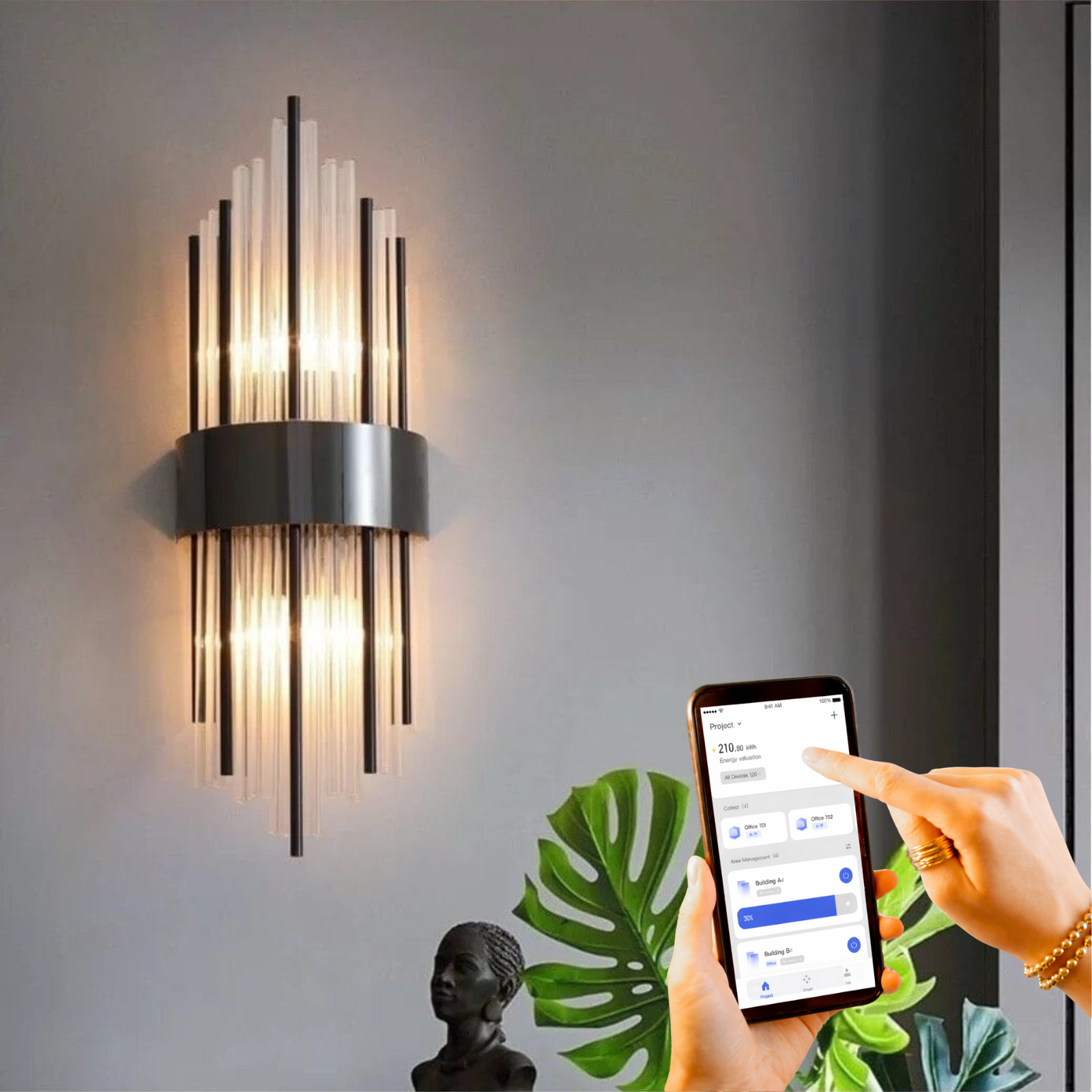 Melanie Crystal Wall Lamp