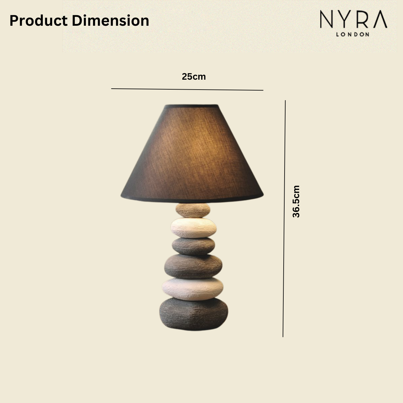 Ridge -Ceramic Table Lamp