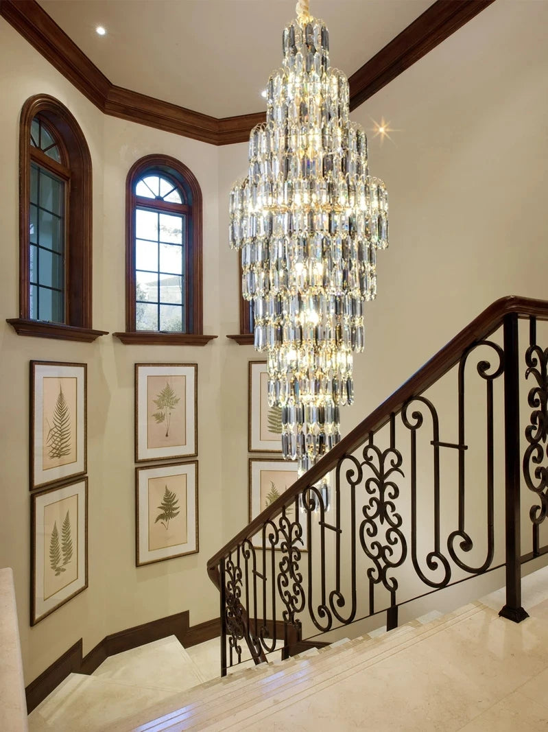 Shyra Staircase Crystal Chandelier