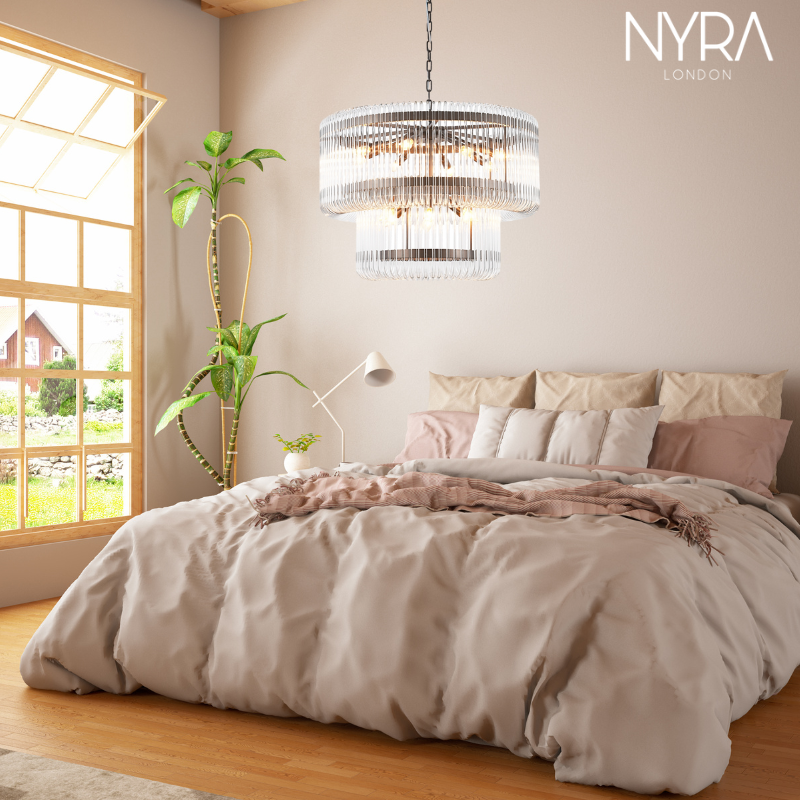 Exquisha 2-Tiered Crystal Chandelier