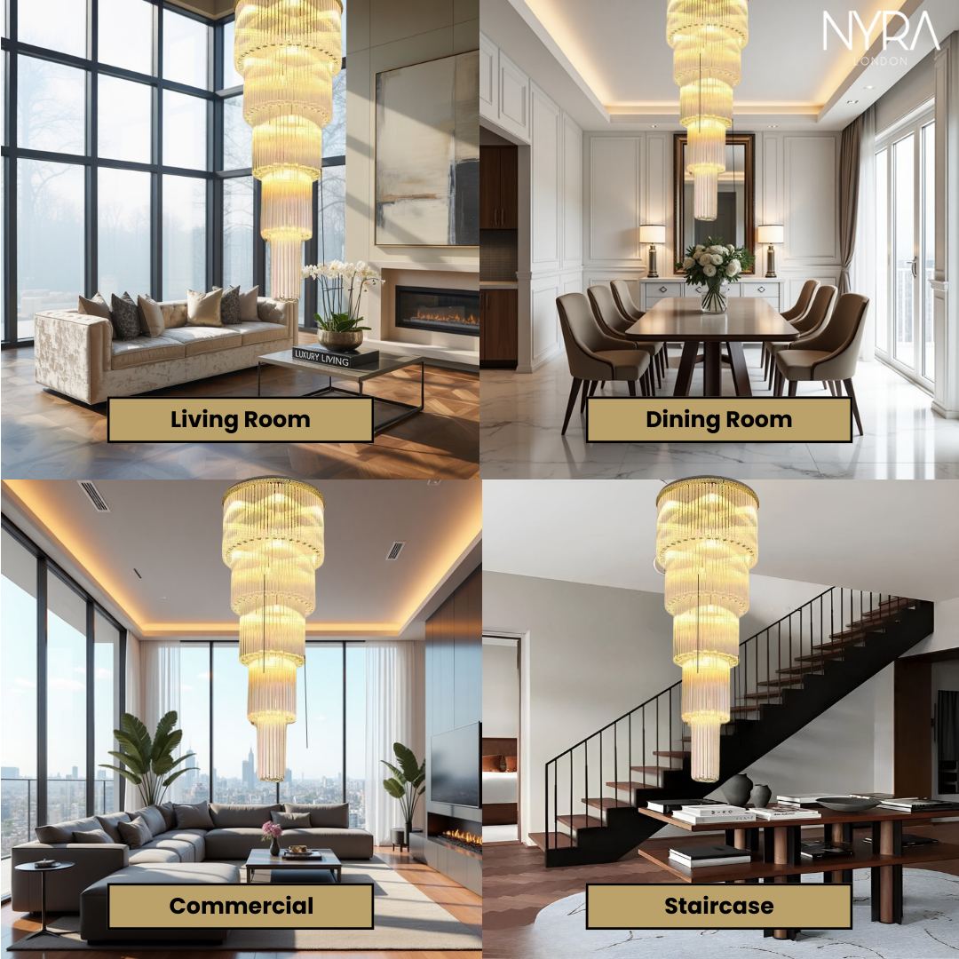 Xenara Large Crystal Chandelier