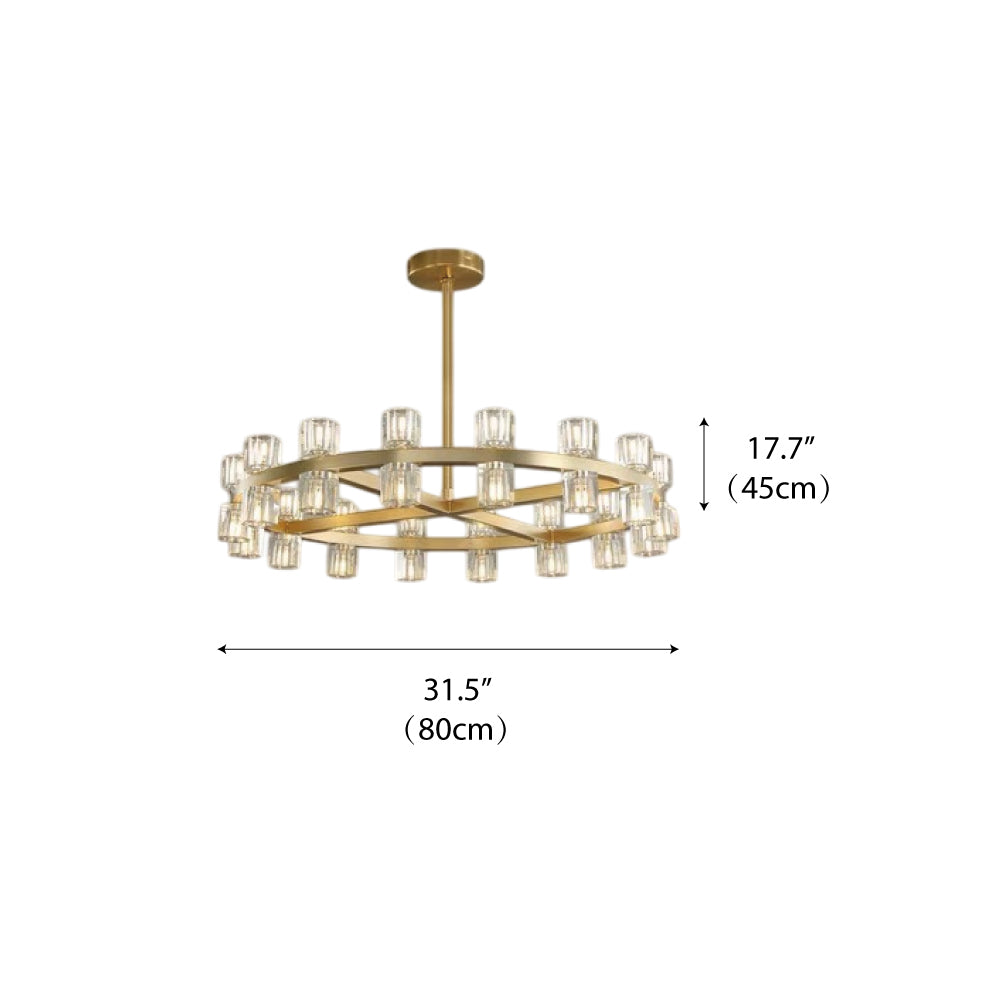 Bravion - Crystal Ring Chandelier