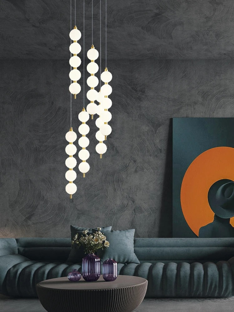 Vera Pearl Spiral Chandelier