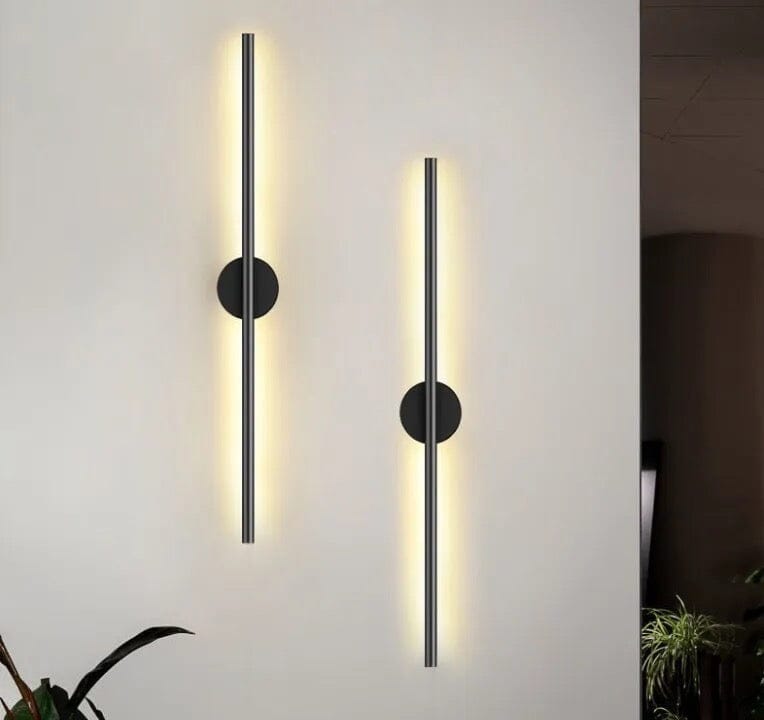 NYRA Black Tube Wall Lamp