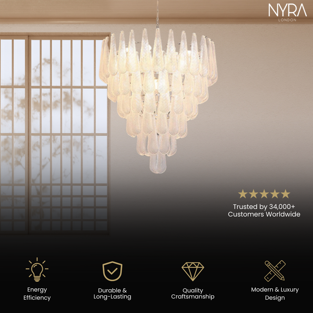 Frosted Veil Snowfall Chandelier