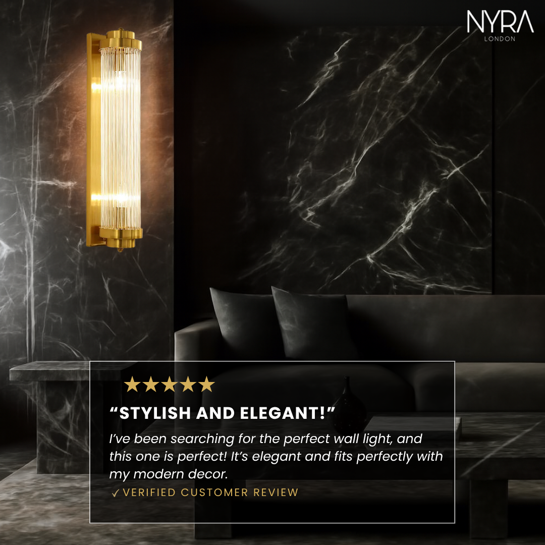 Golden Glow Crystal Fixture